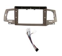 para Toyota para Corolla G para Altis 2003 2004 2005 2006 Adaptador De Fascia Marco Coche De 9 Pulgadas Kit De Panel De Montaje De Radio Tablero MENSUNUBNM(Brown Frame Cable)