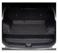 para Toyota para Crown para Kluger 7 Plazas Esteras para Maletero Coche Personalizadas Alfombrillas para Botas Cuero Personalizados Protector Cubre Maletero(Black Beige A)