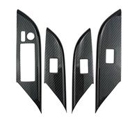 Para Toyota Para Fortuner Para Hilux Para Revo Para Conquest 2015-2021 ABS Panel Botones Interruptor Moldura Elevación Ventana Fibra Carbono Interior HETEVSCCK(Bamboo Left drive)