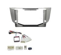 para Toyota para Harrier 9 Pulgada Automóvil Marco Fascia Adaptador Radio Android Salpicadero Montaje Panel Kit Marco de Radio(Cable de Marco Canbus)