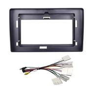 para Toyota para Hiace 10-18 Marco Carcasa Radio Coche 10 Pulgadas Reproductor MP5 Unidad Principal 2DIN Panel Estéreo Cubierta Tablero Embellecedor MENSUNUBNM(Frame with Cord)