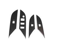 Para Toyota Para Hilux 2015-2021, Diseño Coche, Reposabrazos Puerta, Cubiertas Panel, Molduras Vidrio, Marco Decorativo, Interiores Automóviles Decoración Interior Funda(Mirada de fibra de carbono)