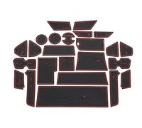 para Toyota para Land Cruiser LC300 2022+ Posavasos Goma Antideslizantes con Ranura para Puerta Alfombrilla Antideslizante Ranura Puerta(Rosso)