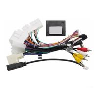 Para Toyota para navegación, cable de alimentación, adaptador trasero con caja de protocolo Canbus para todos los modelos de serie, configuración alta y baja, soporte para pantallas grandes, cobre