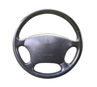 Para Toyota Para Prado 120 2004-2009 Para Land Para Cruiser 1995-2007 Funda Trenzada De Cuero Para Volante De Coche Volante Transpirable Cubierta(Black)