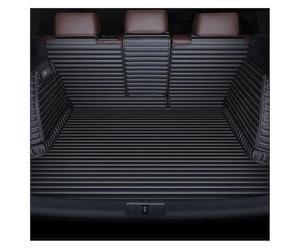 para Toyota para Prius 2006 2007 2008 2009-2017 para Crown 2005-2018 Estera Maletero Coche Cobertura Completa Accesorios Interiores Alfombrillas De Maletero(Black Beige,Type D)
