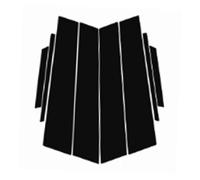 Para Toyota Para Prius 2023 2024 2025 Pegatinas Para La Columna B Y C De La Puerta Y El Poste Del Pilar En Negro Brillante Para Coche BLNETU