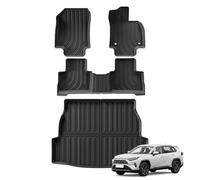 para Toyota para RAV4 19-25 con Volante A Derecha Revestimiento Carga Almohadilla Maletero Alfombrilla Accesorios RHD Alfombrillas Alfombrilla Trasera Maletero(RHD 4P)