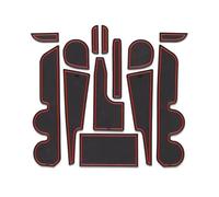 para Toyota para Rise para Rocky para Raize Adhesivo Interior para Coche Posavasos para Coche Alfombrilla De Goma Antideslizante para Ranura De Puerta Protección(Rojo)