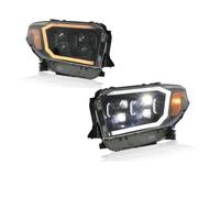 Para Toyota Para Tundra 2014-2020 Faro LED Conjunto Lámpara Delantera Coche | Faro Coche Lámpara Señal Giro Freno DRL Antiniebla Plug And Play Conjunto Faros Aelanteros
