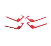 Para Toyota Para Tundra 2022 2023 2024 2025 ABS Embellecedor Puerta Estilo Fibra Carbono ABS Adhesivo Decorativo Para Modificación(Red)
