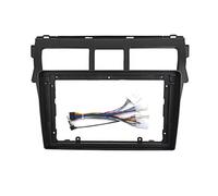 Para Toyota Para Vios 2007-2012 Para Belta 2005-2008 Auto Stereo Fascia Trim Bezel Faceplate 2 Din Head Unit Car Radio Frame Kit Marco fascia estéreo(Enmarcar un cordón-B-2)