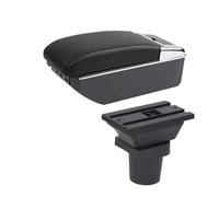 Para Toyota Para Yaris 3/híbrido Para Vitz Compartimento Reposabrazos Para Coche Reequipamiento Interior Caja De Almacenamiento Central Accesorios CFCPKOYOZD(C black line 7USB)