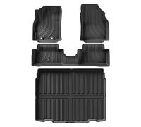 para Toyota para Yaris para Cross 2022, 2023 Y 2024, con Volante A La Izquierda Alfombrillas Maletero Coche, TPE 3D, Color Negro Alfombrilla Trasera Maletero(4piece)