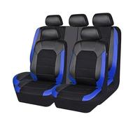 para Toyota RAV4 Hybrid 2000-2026, 9 Piezas Funda Asiento Coche Cuero Protectora Impermeables Asientos Interior Accesorios,A/Black Blue