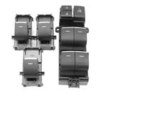 Para Toyota RAV4 Para Sienna Para Camry Para Highlander Para Yaris Cross Interruptor control del elevalunas eléctrico con retroiluminación LED YIJIAVSX(1set RHD White)