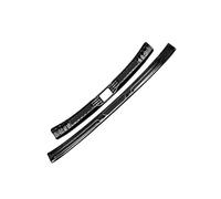 Para Toyota RAV4 XA50 Para Híbrido 2019-2024 Cubierta Protectora Umbral Puerta Maletero Pedal Placa Pie Parachoques Trasero Acero Inoxidable Maletero Coche Pegatinas Protectoras(2 piezas Negro)