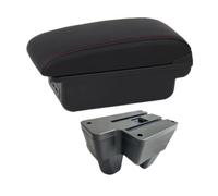 Para Toyota Yaris Para Yaris Elegant GR 2020-2025 Compartimento De Reposabrazos Para Coche Caja De Almacenamiento Para Automóvil Piezas Interiores(B1 red line 3USB)