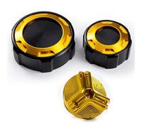 Para Tracer 9 Gt 2021 2022 2023 2024 Accesorios De Protección Para El Tapón Del Depósito Freno Delantero Y Trasero Y La Tapa De Llenado(C-A set gold)