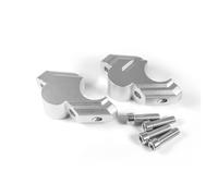 Para TRACER 9 / GT 2021 2022 2023 2024 Barra Mango Aumentar El Adaptador Movimiento Hacia Atrás Abrazadera Elevadora Manillar Motocicleta Moto Manillar Elevador(Plata)