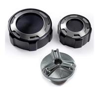 Para Tracer 9 Gt 2021 2022 2023 2024 Protector De Tapa De Llenado Del Depósito De Freno Delantero Y Trasero Para Motocicleta POMPOMPUR(C-A set titanium)