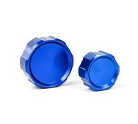 Para TRACER 9GT Para Plus 2021-2024 Protector De La Tapa Del Depósito De Líquido De Freno Delantero Y Trasero Para Motocicleta POMPOMPUR(Blue -2pcs)
