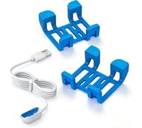 Para Tractive GPS Tracker para perros Dog 4 Cargador de repuesto y soporte | Juego de repuesto con cable de carga USB y 2 clips de goma, compatible con perros, GPS, accesorios de rastreador