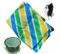 para trampolín, resistente a los rayos UV-Resistant Shade, Heavy Duty Rainproof Top, Storm-Proof Anchoring and Sun Protection, Black Replacement Roof, for Fitness & Safety
