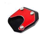 Para TRANSALP Para XLV 600 650 700 Para XL600V Para XL650V Para XL700V Tapa Válvula Neumático Motocicleta Soporte Lateral Pie Soporte Ampliar Extensión Kickstand Placa Pad(A-Red-02)