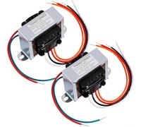 Para transformador HVAC 24 V 40 VA control - Transformador de separación 120-240 V CA entrada para sistemas de calefacción plateado (2 unidades)