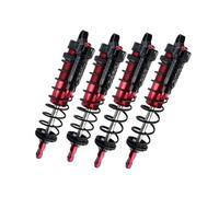 Para Traxxas 4wd 1/8 Aluminio Delantero Trasero Ajustable Amortiguador Resorte Trineo Piezas Actualización Amortiguador Roscado(Red)