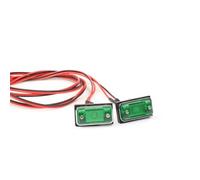 Para Traxxas Para Axial Para SCX10 Para RGT Para Yikong 1/10 RC Luz De Señal De Giro Luz Lateral RC Crawler Car Paquete Luces Flash RC(Green)