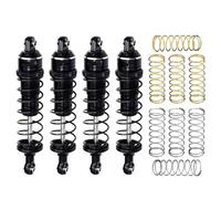 Para Traxxas Para Maxx 107154-1 Para Mini Para Xrt-108076-1 3760 10765 7075 87mm Amortiguadores Delanteros Y Traseros Aleación Coche Control Remoto Modelos Amortiguador RC(Black)