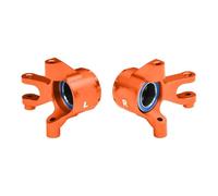 Para Traxxas Para Mini Para Maxx Para XRT-108076-1 GPM 7075 Bloques Dirección Delantera Aleación Aluminio Rodamiento Gran Tamaño Piezas Coche RC Cazoleta DireccióN Rc(Orange)