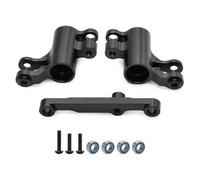 Para TRAXXAS Para Mini Para Maxx Para XRT Aleación Aluminio Conjunto Dirección Con Brazos Mando 10743 Monster Truck Accesorios Mejora Para Coches RC Piezas Actualización RC(Black)