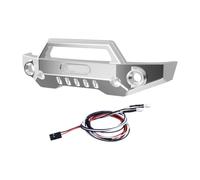 para Traxxas para Mini para Maxx Parachoques Delantero Aleación Metal con Luz RC Piezas Coche Actualizaciones Accesorios Reemplazos Modificaciones RC Parachoques