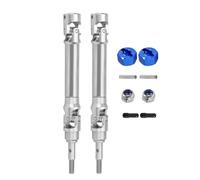Para Traxxas Para Slash 2WD 4x4 Para Rustler 1/10 Eje Delantero Y Eje De Transmisión Trasero De Acero Inoxidable Piezas De Mejora Para Coche RC Repuestos Juguetes RC(Blue,Front)