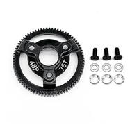 Para Traxxas Para Slash 2WD Para VXL Para Bandit Para Rustler Para Stampede Drag Para Slash Piezas Actualización Engranajes Rectos Acero Endurecido 48P RC Reemplazos Repuestos(76T)