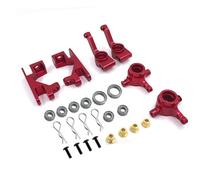 Para Traxxas Para Slash 4X4 1/10 Bloque Dirección Metal Rueda C-hub Portaeje Con Rodamiento Bolas Accesorio Piezas Coche Refacción Modificaciones RC Piezas ReparacióN Rc(Red)
