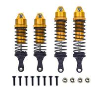 Para Traxxas Para Slash 4x4 4WD 2WD Para Rustler Para VXL Para Stampede 1/10 Conjunto Amortiguadores Delanteros Y Traseros Aluminio Piezas Actualización Coche RC Amortiguador Roscado(Yellow)