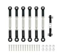 Para Traxxas Para Slash 4X4 Para VXL 2WD Para Rustler Para Stampede Para Hoss 1/10 Tensores Camber Link Rod Linkage Set RC Piezas De Coche Barra Acoplamiento Rc(Black)