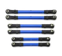 Para Traxxas Para Slash Para Hoss Para Rustler Para Stampede 4x4 1/10 Tensores De Metal Varilla De Dirección Juego De Piezas De Actualización De Coche RC Reemplazo Uso RC Barra Dirección(Blue)