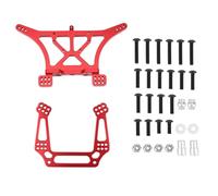 Para Traxxas Para Slash Para Rustler Para Bandit Para Stampede 2WD Para VXL Para Raptor 3638 3639 1/10 Piezas Actualización Torre Amortiguador Delantera Trasera Metal Piezas(Red)