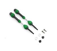 Para Traxxas Para Slash Para Rustler Para Hoss Para Stampede Para VXL 4X4 1/10 4 Uds/2 Uds Eje Transmisión Trasero Eje Transmisión Acero CVD RC Coche RC Reemplazos Repuestos(Green rear)