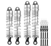 Para Traxxas Para Slash Para Vxl 4x4 2wd Ruslter 1/10 Cnc Amortiguadores Delanteros Traseros Aluminio RC Piezas Piezas Amortiguador RC(Silver-Silver)