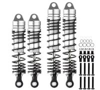 Para Traxxas Para Slash Para Vxl 4x4 2wd Ruslter 1/10 Cnc Amortiguadores Delanteros Traseros Aluminio RC Piezas Piezas Amortiguador RC(Silver-Black)