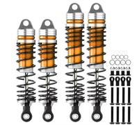 Para Traxxas Para Slash Para Vxl 4x4 2wd Ruslter 1/10 Cnc Amortiguadores Delanteros Traseros Aluminio RC Piezas Piezas Amortiguador RC(Gold-Black)