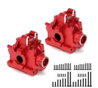 para Traxxas para Sledge 95076-4 1/8 Aluminio 9529 Mamparo Delantero Trasero Diferencial RC 4WD Caja De Cambios Caja De Carga Accesorios para Camión RC Caja De Cambios(Red,2Set)