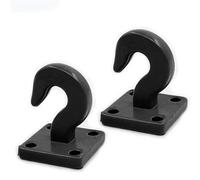 Para Traxxas Para TRX-4 Para Axial Para SCX10 90046 1/10 Parachoques Metal Anillo D Gancho Remolque Rojo Coche Trepador Control Remoto Piezas Mejora RC Reemplazos Repuestos(B BLACK)