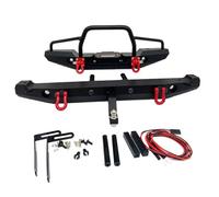 Para Traxxas Para Trx-4 Para Axial Para Scx10 Para Scx10-II 1/10 Parachoques Delantero Trasero Anticolisión De Metal Con Luz Coche Trepador Control Remoto Rc Parachoques Piezas(1 set)